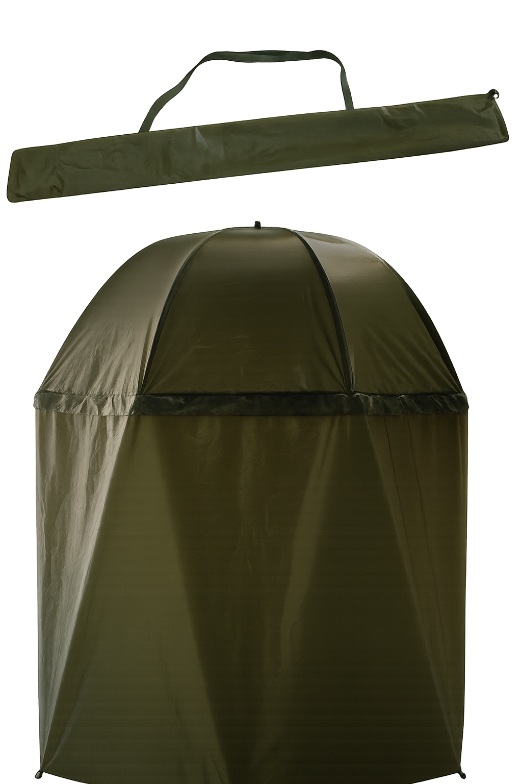 Lightweight Half Umbrella - Trade Import Wind-Resistant Design for Tackle Shops